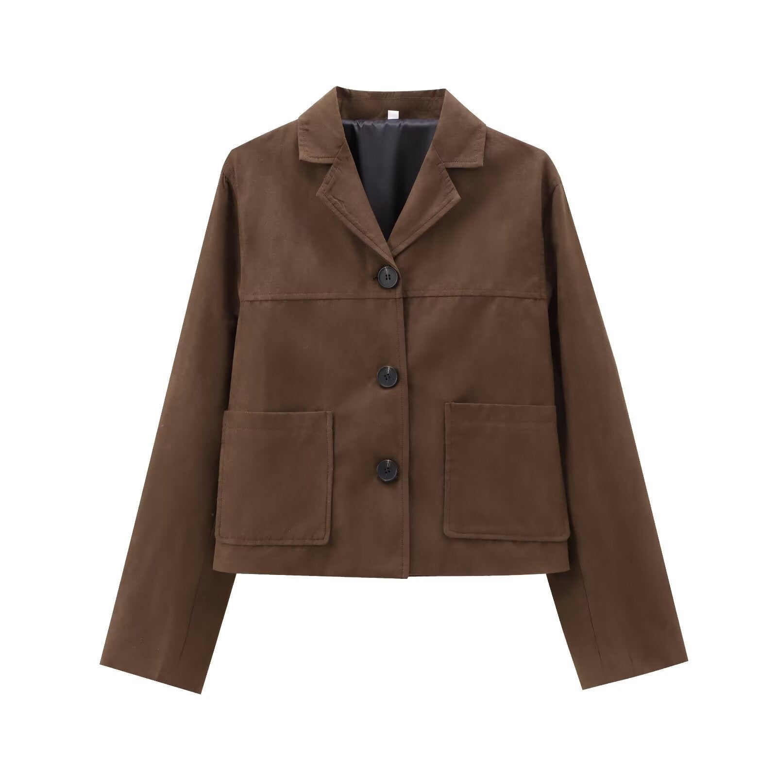 Retro Old Money Style Suede Short Jacket Women