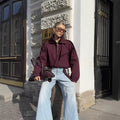Women's Solid Color Loose And Versatile Loose-fit Jacket Coat