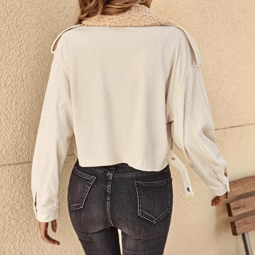 New Fashion Lamb Wool Jacket For Women